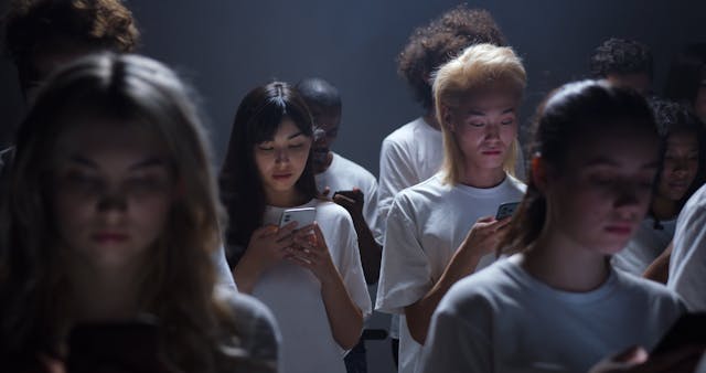 People Using Smartphone