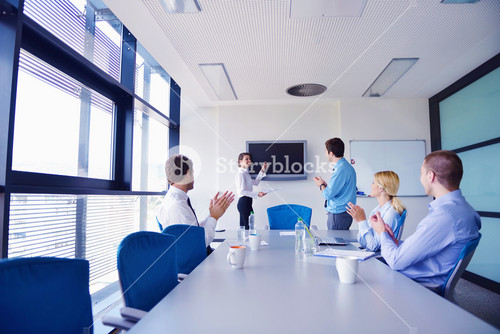 Business People In A Meeting At Office