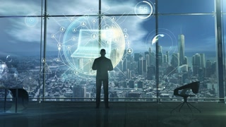 Social Networks And Virtual Communication, 3D Render.