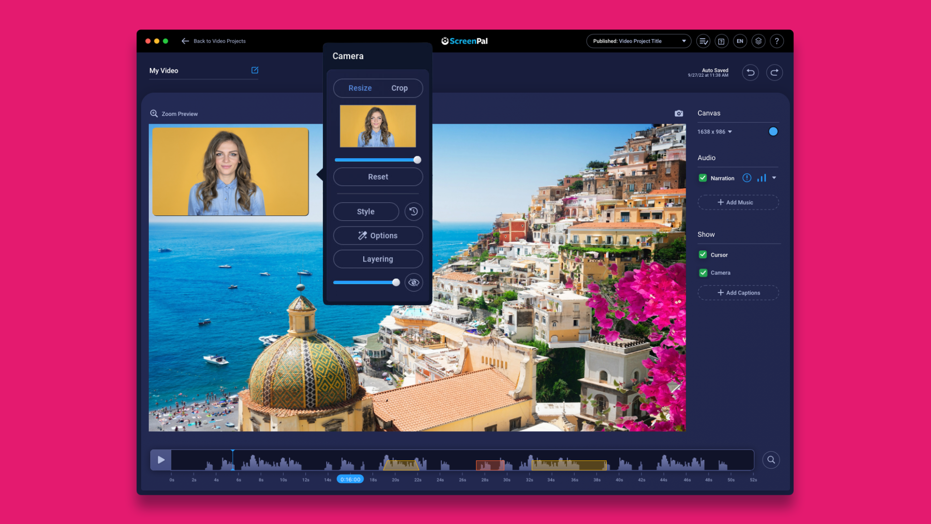 Customize Your Webcam Size, Shape, and Position